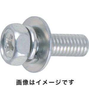 トラスコ中山 TRUSCO 組込ボルト アブセットP-3 三価白 サイズM6×35 14本入 B768-0635