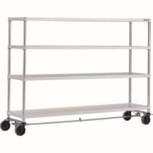 トラスコ TRUSCO トラスコ PER-4644-U125-B4-W フェニックスラック 1800X450 4段 U車輪4輪S付 W色 抗菌粉体塗装 メーカー直送 代引不可 北海道 沖縄 離島不可