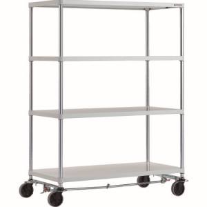 トラスコ TRUSCO トラスコ PER-5464-U125-B4-W フェニックスラック 1200X600 4段 U車輪4輪S付 W色 抗菌粉体塗装 メーカー直送 代引不可 北海道 沖縄 離島不可
