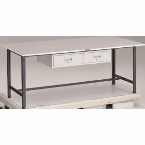 トラスコ TRUSCO トラスコ RAE-1809FL2 DG RAE型作業台 1800X900XH740 2列引出し付 DG色 TRUSCO メーカー直送 代引不可 北海道 沖縄 離島不可