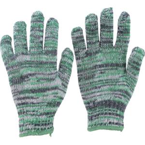 トラスコ TRUSCO トラスコ カラ-軍手 雑色緑 10双入 TGC-500-G