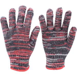 トラスコ TRUSCO トラスコ カラ-軍手 雑色赤 10双入 TGC-500-R