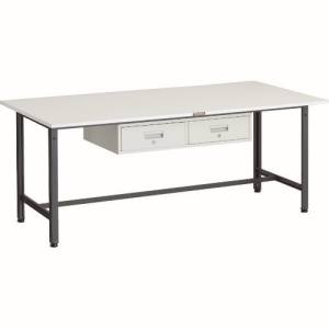 トラスコ TRUSCO トラスコ AE-1809FL2 DG AE型作業台 1800X900XH740 2列引出し付 DG色 TRUSCO メーカー直送 代引不可 北海道 沖縄 離島不可