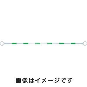 トラスコ中山 TRUSCO ガードバー 長さ1.6m グリーンホワイト TGB-GW15 メーカー直送 代引不可