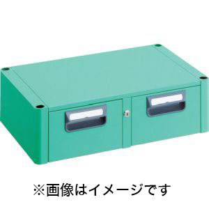 トラスコ中山 TRUSCO フェニックスワゴン 2列引出 750×500 YG色 PEW-75W-YG メーカー直送 代引不可 北海道沖縄離島不可