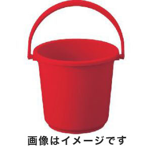 トラスコ TRUSCO トラスコ TPPB-15-R PPカラーバケツ 15L 赤 TRUSCO