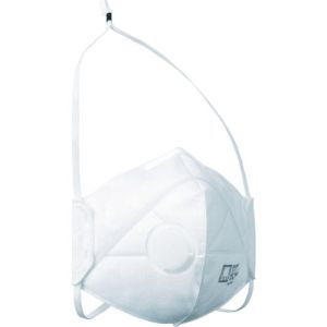 トラスコ TRUSCO トラスコ 二つ折り使い捨て式防じんマスク DS2排気弁付 10枚入 TD02V-S2