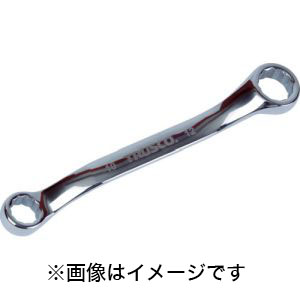 トラスコ中山 TRUSCO ショートめがねレンチ 45° 8×10mm TSRM-0810