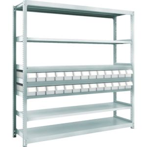 トラスコ中山 TRUSCO M2型軽中量棚 H1800 樹脂NG引出付 小X26 M2-6647-E26 メーカー直送 代引不可