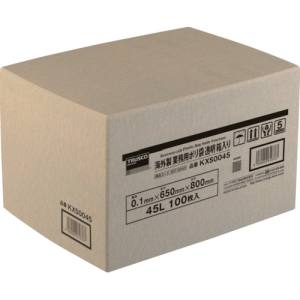 トラスコ TRUSCO トラスコ KXS0090 海外製 業務用ポリ袋 透明 箱入 0.1×90L 100枚入 TRUSCO メーカー直送 代引不可 沖縄 離島不可