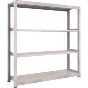 トラスコ TRUSCO トラスコ M3型中量棚 1800×471×H1800 4段 単体 ネオグレー M3-6654 NG メーカー直送 代引不可