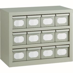 トラスコ TRUSCO トラスコ K型引出しユニット 592×468 V-1×12個 ネオグレー K-43N NG メーカー直送 代引不可