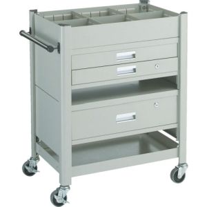 トラスコ中山 TRUSCO コンビネーションワゴン 643X427 引出・仕切板付 TCW-81BDE メーカー直送 代引不可