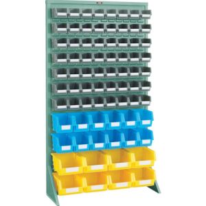 トラスコ TRUSCO トラスコ パネルコンテナラック 床置型 コンテナ小X56中X12 大X8 緑 T-16227N GN メーカー直送 代引不可