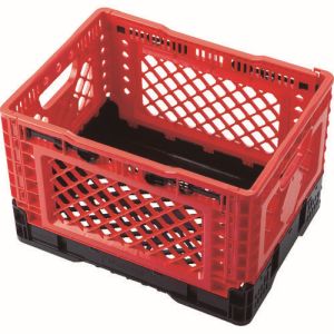 トラスコ TRUSCO トラスコ 折りたたみメッシュコンテナ25L レッド TR-MPB25-R