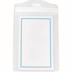 トラスコ TRUSCO トラスコ TNH-42 ソフト名札ケースファスナー付 縦名刺サイズ 10枚入 TRUSCO 