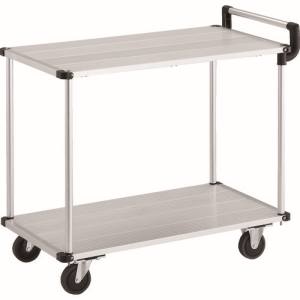 トラスコ TRUSCO トラスコ AL22-0948 アルミ台車 アルパカート 省音 2段式片袖タイプ 900×480mm TRUSCO メーカー直送 代引不可 北海道 沖縄 離島不可