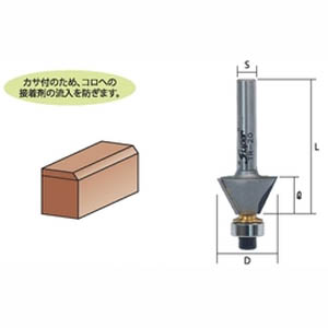 ライト精機 LightSEIKI ライト精機 TR-44 スーパー トリマ ールータービット ボーズ面 コロ付
