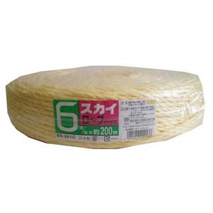 宮島化学工業 宮島化学工業 BS060C スカイロープ ベージュ 6mmＸ200m