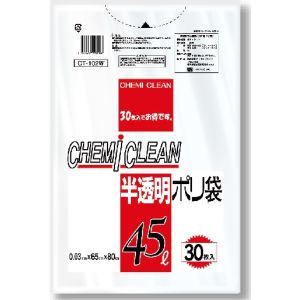 ケミカルジャパン ケミカルジャパン 半透明 ポリ袋 CT-102W