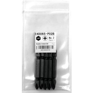 コーケン Ko-ken コーケン E4D110P02B 1/4 6.35mm H プラス両頭ビット 14mm溝/マグネット付/ブリスターパック入  全長110mm 2 2本入