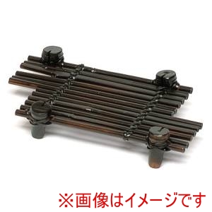 萬洋 MANYO 萬洋 21-272 黒丸竹ちがい皿