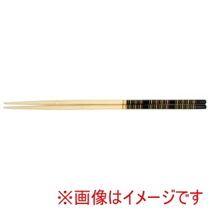 萬洋 MANYO 萬洋 26-105B ゲンロク菜箸 黒 39cm