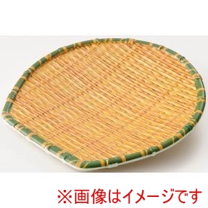 萬洋 MANYO 萬洋 91-304S 竹風メラミンプレート 箕ザル 小