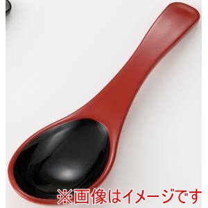 萬洋 MANYO 萬洋 93-083B 耐熱 レンゲ 朱 内黒塗