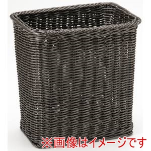 萬洋 MANYO 萬洋 91-406S 樹脂マルチバスケット角長 小 ダークブラウン