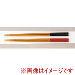 萬洋 MANYO 萬洋 26-456B スス塗分け菜箸 黒 30cm