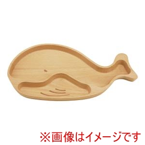 丸十 丸十 ブナ キッズプレート くじら