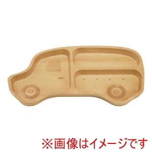 丸十 丸十 ブナ キッズプレート くるま
