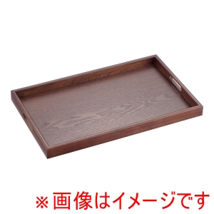 丸十 丸十 木製 長手盆 ブラウン 17.0