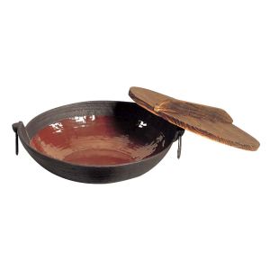 五進 五進 鉄 ちり鍋 内面ホーロー加工 G-20 18cm