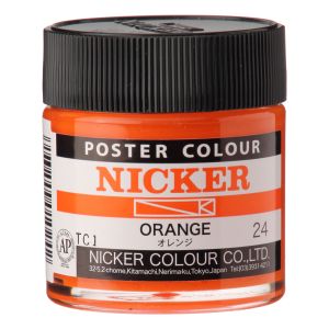 ニッカー絵具 ニッカー絵具 ポスターカラー 40ml 024 オレンジ 1024