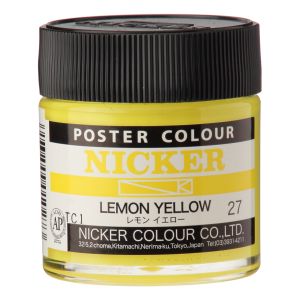 ニッカー絵具 ニッカー絵具 ポスターカラー 40ML 027 レモンイエロー 1027