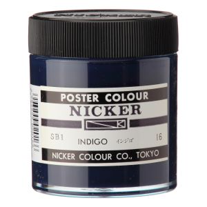 ニッカー絵具 ニッカー絵具 ポスターカラー 130ML 016 インジゴ PC130ML#016