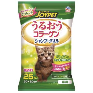 アースペット EARTH アースペット ジョイペット うるおうコラーゲン シャンプータオル 猫用 25枚