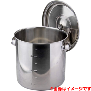 大屋金属 CLO 18-8 目盛付 キッチンポット 50cm クローバー 大屋金属