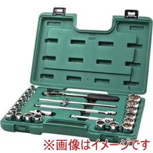 SATA SATA 9060 12角ソケットレンチセット 差込角12.7mm 24点 