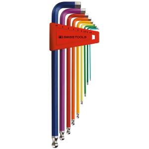 PB スイスツールズ SWISS TOOLS PB スイスツールズ 212LH-10RB ボール付ロングレインボーレンチセット パックナシ