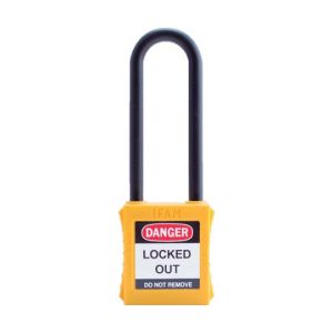 イファム IFAM イファム 044806 ロックアウト用南京錠 ナイロン製シャックル ツル長 黄
