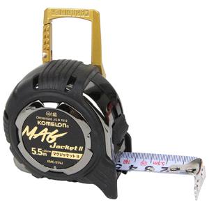 コメロン KOMELON コメロン KMC-31NJB マグジャケット2 カラビナ 25mm 5.5m KOMELON コンベックス メジャー 巻尺