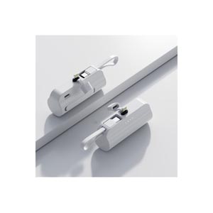 ラソス Lazos Lazos  L-DCMB5-W 超小型直接充電モバイルバッテリー5000mAh