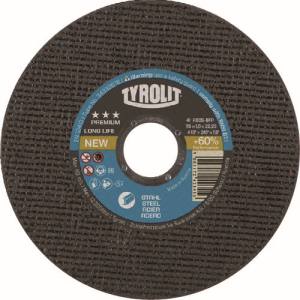チロリット TYROLIT TYROLIT 34332756 切断砥石 ロングライフ 125X1.6X22.23mm チロリット