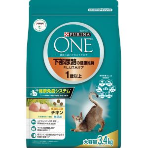 ネスレ日本 Nestle ネスレ ピュリナワンキャット 下部尿路の健康維持 F.L.U.T.H.ケア 1歳以上 チキン 3.4kg 77440