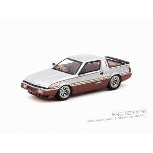 ティーケープランニング ティーケープランニング 1/64 Mitsubishi Starion Silver/Dark Red